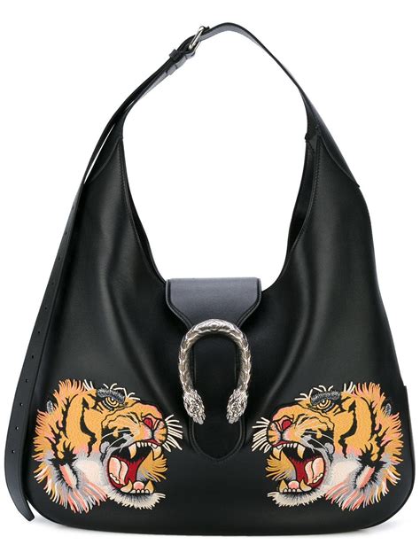 gucci bag with tiger on front|gucci handbag with lion head.